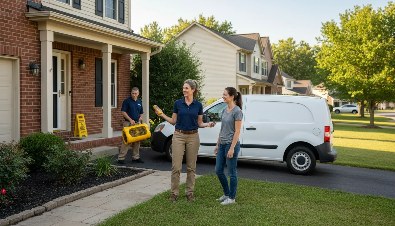 Water restoration image for Dehumidification And Cleanup Services in Clinton, IN